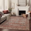 Abynow Geometric Honeycomb Distressed Persian Indoor Area Rug-6' x 9'-Rustic Red - 3 of 4