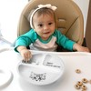 Pavilion Gift Company - Food Meow - Divided Silicone Suction Plate - Dining Plates - 2 of 4