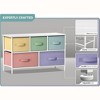 Sorbus 5 Drawers Dresser- Storage Unit with Steel Frame, Wood Top, Fabric Bins - for Bedroom, Closet, Office and more - 3 of 4