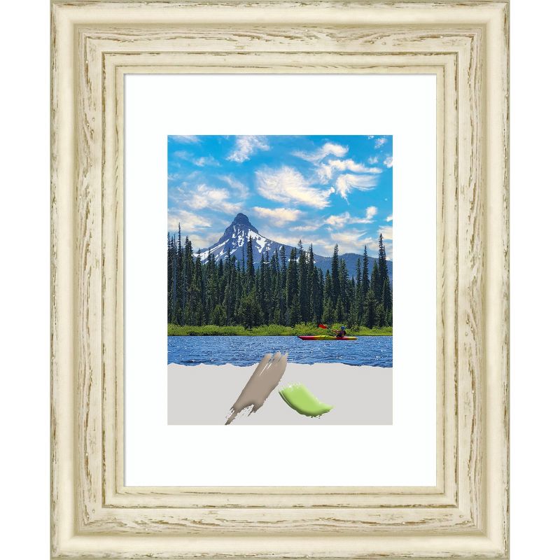 Amanti Art Country White Wash Wood Picture Frame, 1 of 11