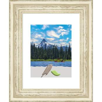 Amanti Art Country White Wash Wood Picture Frame
