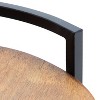 Kate and Laurel Ficher Tray, 15" Diameter, Rustic Brown and Black - 3 of 4
