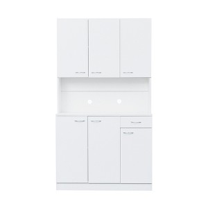 CLIHOME 70.87" 6 Doors Tall Wardrobe Storage Cabinets, Kitchen Sideboard Buffet Cabinet - 1 of 4