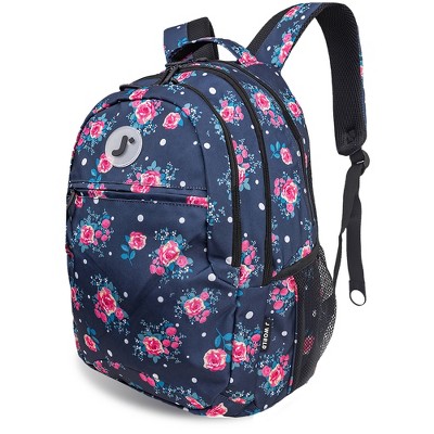 Рюкзаки JWorld J World Cornelia 19" Laptop Backpack - Navy Rose — фото 5