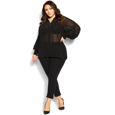 Women's Plus Size Isadora Top - Black