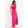 QUIZ Women's Pleated One Shoulder Dress - 3 of 4