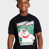 Boys' Frosty The Snowman Holiday Short Sleeve Graphic T-Shirt - Black - 2 of 4