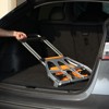 VEVOR Folding Hand Truck, 275 lbs Load Capacity, Aluminum Portable Cart, Convertible Hand Truck and Dolly with Telescoping Handle, Orange - 2 of 4