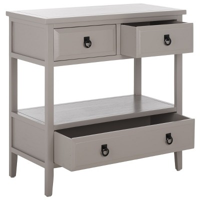 Branson Transitional Grey 3-Drawer Sideboard with Ample Storage