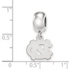 Black Bow Jewelry Sterling Silver North Carolina Tar Heels NCAA Bead Charm - 2 of 3