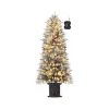 Whizmax 4.5ft Pre-Lit Artificial Holiday Christmas Tree with 200 Lights,Berry Clusters and Light Box for Home Office Decoration - 4 of 4