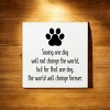 Slickblue Dog Rescue Quote Wood Sign, Routed Slot Hanging, Wall or Shelf Decor, Rustic Look, 7x7 Size, Color Options - 3 of 3