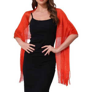 INSPIRE CHIC Women's 100% Polyester Fashion Pashmina Shawls 190 x 45 cm 1 Pc - 1 of 4