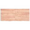 vidaXL Table Top, Light Brown 55.1"x23.6"x(0.8"-2.4") Treated Solid Wood Oak - 3 of 4