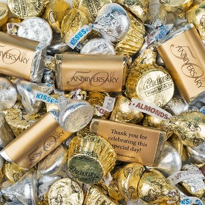 50th Anniversary Candy Party Favors Hershey's Chocolate Mix - By Just Candy - 1 of 4