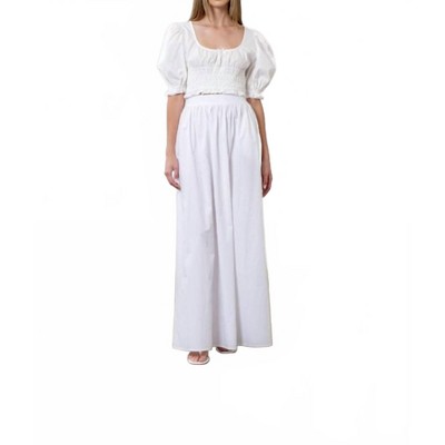 Women's Cotton Midi Skirt - MOON RIVER
