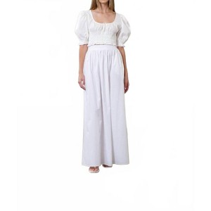 Women's Cotton Midi Skirt - MOON RIVER - 1 of 3