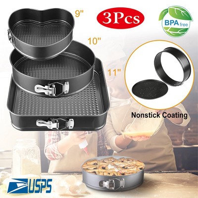 iMounTEK 3-Piece Nonstick Springform Cake Pan Set with Removable Bottom