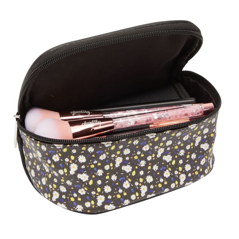 Glamlily 3 Piece Set Daisy Floral Makeup Bag for Travel (3 Sizes), 3 of 10
