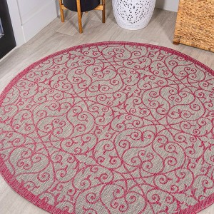 JONATHAN Y Madrid Vintage Filigree Textured Weave Indoor/Outdoor Area Rug - 1 of 4