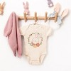 The Juniper Shop Easter Bunny Flower Wreath Baby Bodysuit - 2 of 2
