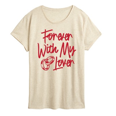 Women's - Instant Message - Forever With My Lover Short Sleeve Graphic T-Shirt