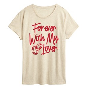 Women's - Instant Message - Forever With My Lover Short Sleeve Graphic T-Shirt - 1 of 4