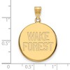 Black Bow Jewelry 14k Yellow Gold Wake Forest Demon Deacons NCAA Large Pendant - 2 of 3