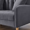 CAVINAS Modern Loveseat Sofa, Velvet Upholstered Sofa, Tufted Design Couch for Living Room/ Department/ Small Space - 3 of 4
