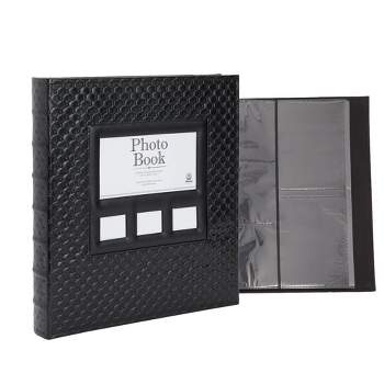 Black Photograph Album. Large Traditional Book Bound Plain Black