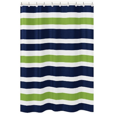 Striped Shower Curtain Green - Sweet Jojo Designs