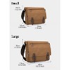 Generic Canvas Vintage Messenger Bag Shoulder bag Leather Cross body bag Large Travel Crossbody bags - 2 of 4