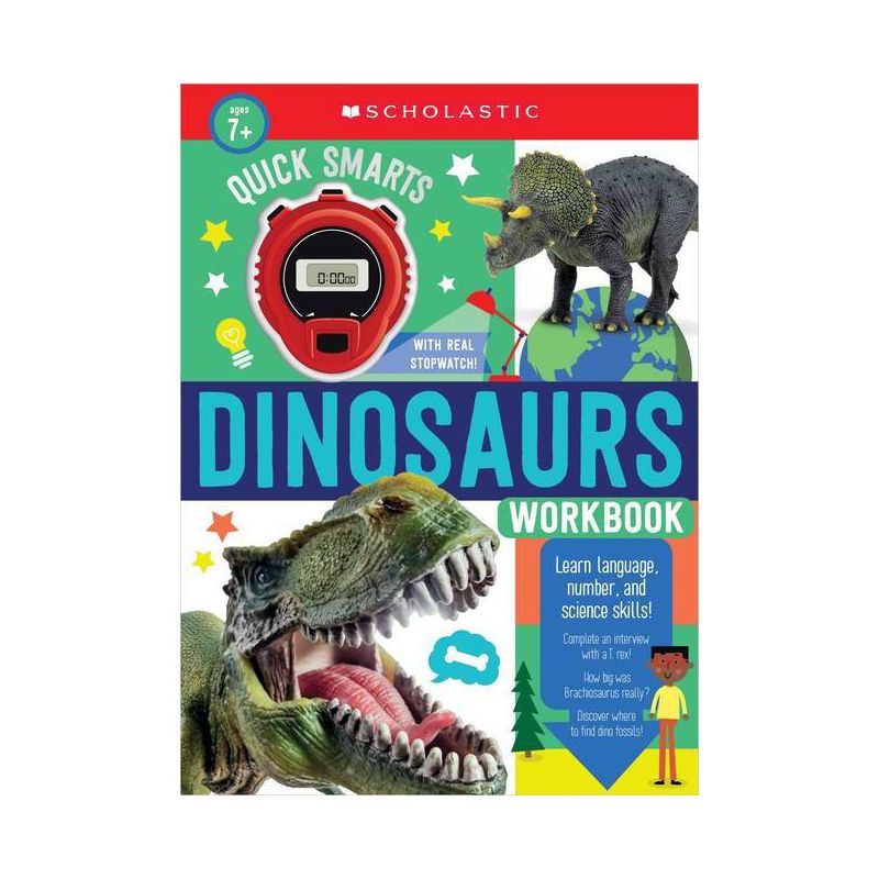 Quick Smarts Dinosaurs Workbook: Scholastic Early Learners (Workbook) - (Paperback), 1 of 2