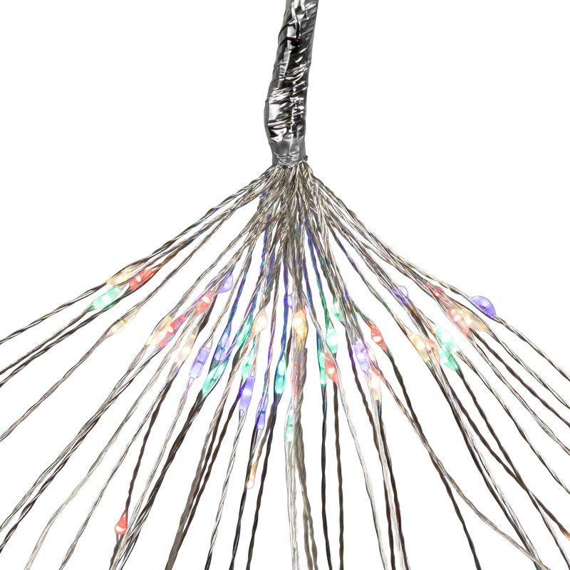 Northlight 20" LED Lighted Firework Silver Branch Christmas Decoration - Multi-Color Lights, 4 of 7