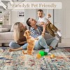 Area Rug, Washable Area Rug ¨C Non Slip Abstract Soft Faux Wool Low Pile Rug for Living Room/Bedroom/Dining Room - 4 of 4