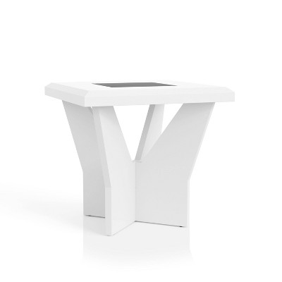 Manke Tempered Glass Top Insert End Table - miBasics