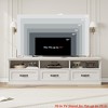 70 in TV Stand for TVs up to 75 in, Entertainment Center with Storage Drawer, Mid-Century Modern TV Console with Open Shelves - 4 of 4