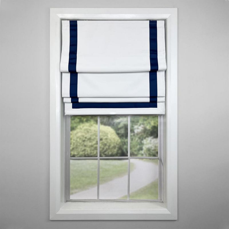 Versailles Valentina Cordless Roman Blackout Shades For Windows Insides/Outside Mount Navy, 2 of 7