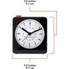 Marathon Analog Classic Sleek & Stylish Desk Alarm Clock With Auto Ambient Night Light - 4 of 4