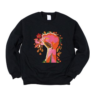 Simply Sage Market Women's Graphic Sweatshirt Blooming Strength - 1 of 4