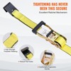 VEVOR Ratchet Tie Down Straps (10PK), 10000 lb Break Strength, Endless Ratchet with 10 Premium 2" x 30' Tie Downs Heavy Duty, Yellow - 4 of 4