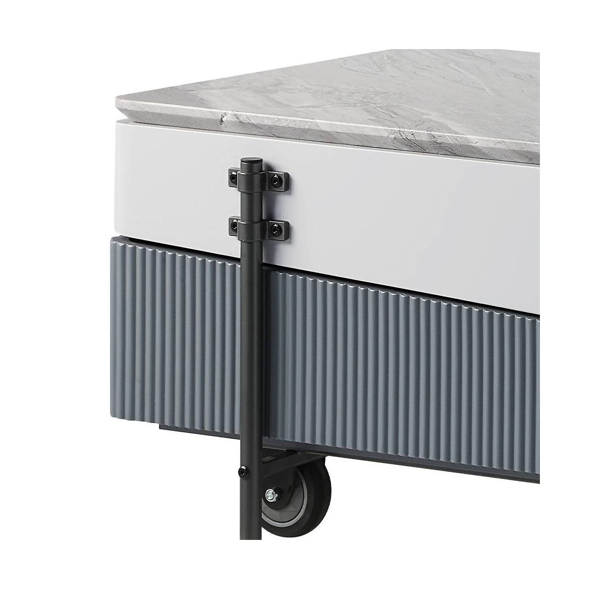 Acme Furniture Wilkins Coffee Table White/Gray Finish - thumbnail 7