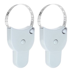 Unique Bargains Dual Side Automatic Retractable Tape Rulers and Measuring Tools 60 Inch/150cm 2 Pcs - 1 of 4