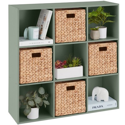 Best Choice Products 9-Cube Bookshelf, 11in Display Storage Compartment Organizer w/ 3 Removable Back Panels