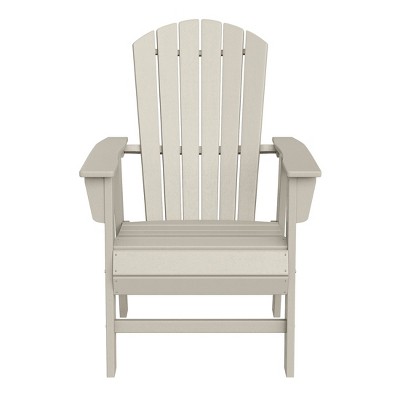 WestinTrends Outdoor Patio Shell-back Adirondack Dining Chair Weather Resistant