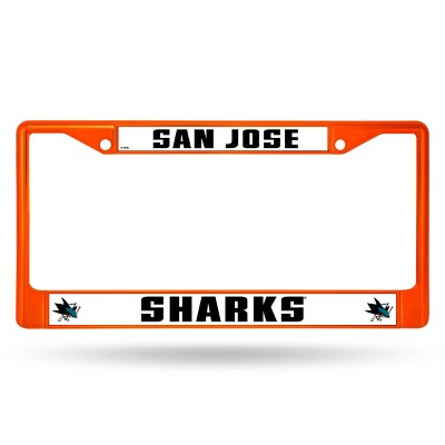  NHL San Jose Sharks Colored Chrome License Plate Frame 