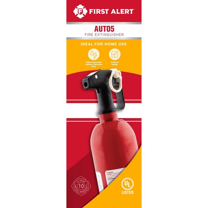 First Alert AUTO5 Automotive BC Rechargable Fire Extinguisher, 1 of 6