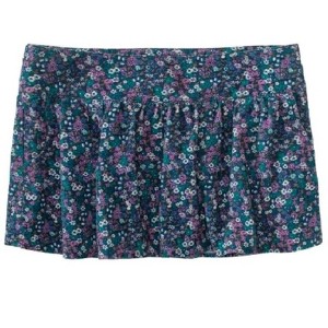 Aeropostale Womens Floral Corduroy Mini Skirt - 1 of 1