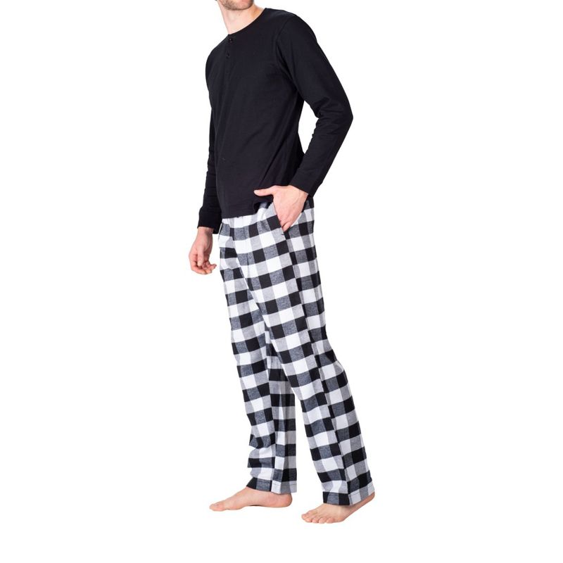 SLEEPHERO Men's Long Sleeve Flannel Pajama Set, 2 of 5