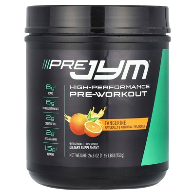 JYM Supplement Science Pre JYM®, High-Performance Pre-Workout, Tangerine, 1.65 lbs (750 g)